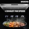 Anzzi 36-Inch 600 CFM 4-Speed Stainless Steel Under Cabinet Convertible Residential Range Hood RH-AZ0391TSS - alternate 6