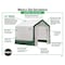 Miracle-Gro 6 x 6 x 6 ft White Greenhouse 70530 - alternate 11