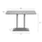 Flash Furniture 48" x 30" Outdoor Tabletop, Gray Faux Concrete, Seamless Surface Technology, 27x15 Silver Table Base ST-REC3048-CMGY-TB002S-GG - alternate 4
