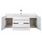 Cutler MILANO 48 in Wall Hung Vanity WHITE w/top (Modern Shaker) FV-WHITE48MS - alternate 3