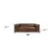 Homeroots 98" Brown Top Grain Leather Sofa With Black Legs 490999 - alternate 4