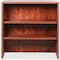 Lorell Essentials 2-Shelf Laminate Stack-on Bookshelf, 36" x 15" x 36", Cherry LLR69613 - alternate 2