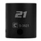 Capri Tools 21 mm Shallow Impact Socket, 3/8-Inch Drive, 12-Point, Metric CP53821 - alternate 1