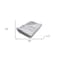 Homeroots 50" X 60" Gray and White Woven Cotton Ombre Throw Blanket with Fringe 516581 - alternate 4