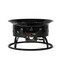 Homeroots 50000 BTU 19in Black Steel Propane Portable Tabletop Round Fire Pit 714430 - alternate 1