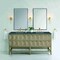 James Martin Vanities Emmeline 72'' D Vanity, Pebble Oak w/ Parisien Bleu Top w/FreePower Wireless Charger D100-V72-PBO-FPBL - alternate 6