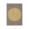 Homeroots 9' X 12' Brown And Beige Striped Washable Indoor Outdoor Area Rug 597155 - alternate 9
