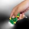 Lego Classic Plastic Green/Yellow Elf Keychain w/LED Light KE181H - alternate 4