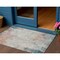Homeroots 3' X 5' Teal Blue Abstract Washable Indoor Outdoor Area Rug 607728 - alternate 1