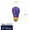 Bulbrite 11-Watt S14 Transparent Purple Dimmable Incandescent Light Bulb, 25PK 861310 - alternate 3