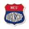 Signmission Wes's Workshop, 18 Inch X 18 Inch, Plastic Sign SHI-P-18-489-WES - alternate 1