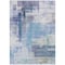 Homeroots 10' X 14' Blue Ivory And Gray Abstract Washable Indoor Outdoor Area Rug 602919 - alternate 6