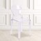 Flash Furniture Ghost Chair with Tear Back in Transparent Crystal, PK4 4-OW-TEARBACK-18-GG - alternate 3