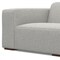 Homeroots 44" Gray Fabric Modular Sofa With Brown Legs 641026 - alternate 6
