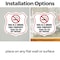Signmission No Smoking Shield Sign This Is A Smoke F, 4 inch X 4 inch, Vinyl Decal, 2PK SHI-D-2PACK-4-402 - alternate 3