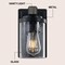Jonathan Y Bungalow 4.5" 1-Light Iron/Seeded Glass Rustic Farmhouse LED Vanity Light, Black/Gray Oak Wood Finish JYL7507B - alternate 5