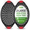 Nutrichef 2-Piece 13-Inch Nonstick Pizza Tray, Round Carbon Steel Non-Stick Pizza Pan with Perforated Holes NCBPIZX2 - alternate 1