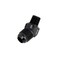 Hps Performance 45 Degree -3 AN Flare to 1/4 in NPT Adapter, Aluminum, Black AN823-3-4 - alternate 2
