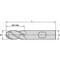 Widia W40B BALL NOSE END MILL, 0.5 IN DIA CUTTER, 1 IN LENGTH OF CUT, (4) FLUTES, .5 6945911 - alternate 2