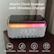 Alpha Digital Bluetooth Stereo Speaker- 10W, Alarm Clock, Charging, Light -Gray S300-GY - alternate 4