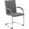 Boss B9536 Side Chair, Wood Back, 23 in W 24-1/2" L 37-1/2" H, Fixed, Vinyl Seat B9536-GY-2 - alternate 1