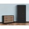 Homeroots Two Piece Brown and Black Bedroom Set 530255 - alternate 8