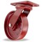 Hamilton Kingpinless Swivel Caster, 8" x 2" Cast Iron Metal Wheel, 3/4" Sealed Precision Ball Bearings S-ZFHS-8MB - alternate 1