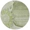 Homeroots 8' Artichoke Green And Gray Round Floral Washable Indoor Outdoor Area Rug 582232 - alternate 4