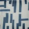Homeroots 24" Blue And Ivory Geometric Cotton And Viscose Throw Pillow with Embroidery 549415 - alternate 4