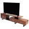Leisuremod Avery TV Stand with MDF Cabinet and Powder Coated Steel Legs, Walnut ATS69NW - alternate 8