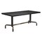 Homeroots 71" Black and Gold Wood and Steel Trestle Base Dining Table 572225 - alternate 7