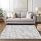 Homeroots 9' X 12' Silver And Gray Abstract Washable Indoor Outdoor Area Rug 614387 - alternate 3