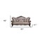 Homeroots 92" Champagne Imitation Silk Damask Sofa And Toss Pillows 491292 - alternate 5