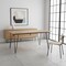 Homeroots 66" Natural and Black Solid Wood and Iron Dining Table 640716 - alternate 3