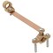 Burndy Cast Bronze Ground Clamp with Copper Strap (1/2" to 1" Pipe) C11CSH3 - alternate 2