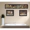 Homeroots Set Of Three Country Bath I 1 Black Framed Print Bathroom Wall Art, 3PK 405622 - alternate 2
