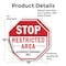 Signmission Stop Restricted Area Authorized Per, 18 inch X 18 inch, Vinyl Decal, 2PK OC-D-2PACK-18-273 - alternate 3