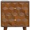 Homeroots 22" Brown Solid Wood Square Two Drawer Nightstand 651510 - alternate 9