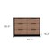 Homeroots 42" Brown and Black Four Drawer Dresser 403752 - alternate 3