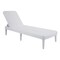 Homeroots 75" White Heavy Duty Plastic Outdoor Stacking Chaise Lounge 565262 - alternate 1