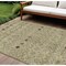 Homeroots 8' X 10' Sage Ivory And Beige Geometric Washable Indoor Outdoor Area Rug 612217 - alternate 1