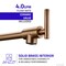 Anzzi Braccia Series 24in Wall Mounted Pot Filler in Rose Gold KF-AZ258RG - alternate 6