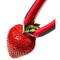 Good Grips Strawberry Huller, 3-3/4 in L, 1.05 in W, 2-1/4 in H, Stainless Steel, Red 11308600 - alternate 4