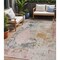 Homeroots 5' X 8' Pink Charcoal And Copper Abstract Washable Indoor Outdoor Area Rug 630802 - alternate 1