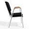 Flash Furniture Black Fabric Stackable Church Chair with Arms XU-DG-60156-BK-GG - alternate 4