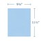 Roaring Spring Case of Light Blue Paper Pocket Folders, 11.75"x9.5", Twin Pockets hold 25 sht each, 11 pt tag board, PK250 50124cs - alternate 6