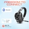 Delton Wireless Active Noise Cancelling Bluetooth Stereo  Computer Headphones/Headset, Black M320 - alternate 4