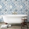 Roommates 20.5 in. W X 16.5 in. L Mediterranian Tile Peel and Stick Wallpaper RMK11083WPZ - alternate 3