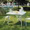Flash Furniture 34.25 W, 34.25 L, 29.5 H, Metal, Plastic, Plastic: Polyethylene Top, Granite White 5-DAD-YCZ-86-GG - alternate 7