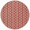 Homeroots 8' Red And Ivory Round Ogee Washable Indoor Outdoor Area Rug 601604 - alternate 5